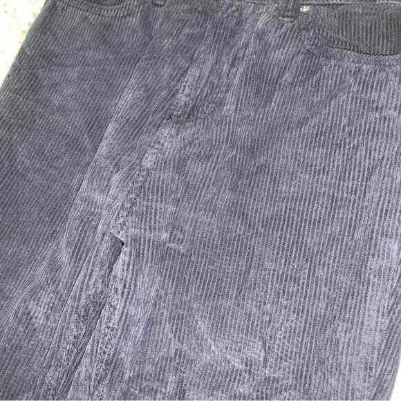 BDG Urban Outfitters Corduroy Pants Size 24 Charcoal Grey High-Rise Mom Tapered - Picture 12 of 12